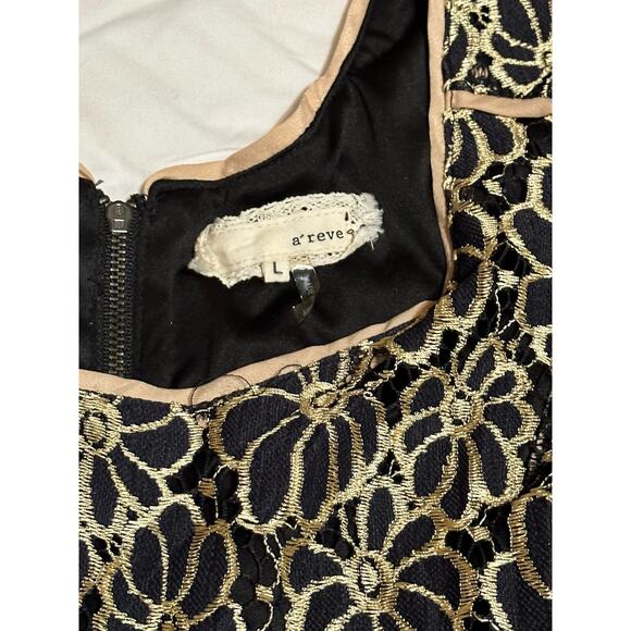 A'reve Black Embroidered Lace Dress - Picture 4 of 4